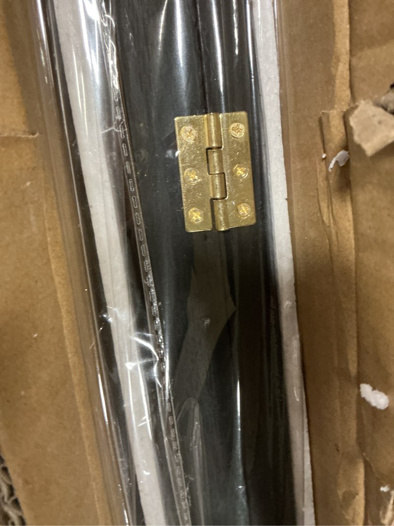 Condition photo showing New/Like New for Jersey Frame Display Case,Lockable with Colorful Led Lights Display Box for Jersey Display with UV Protection Acrylic and Hanger for Baseball Basketball Football Hockey Sport Shirt,Black Black-FeltLinin with LED