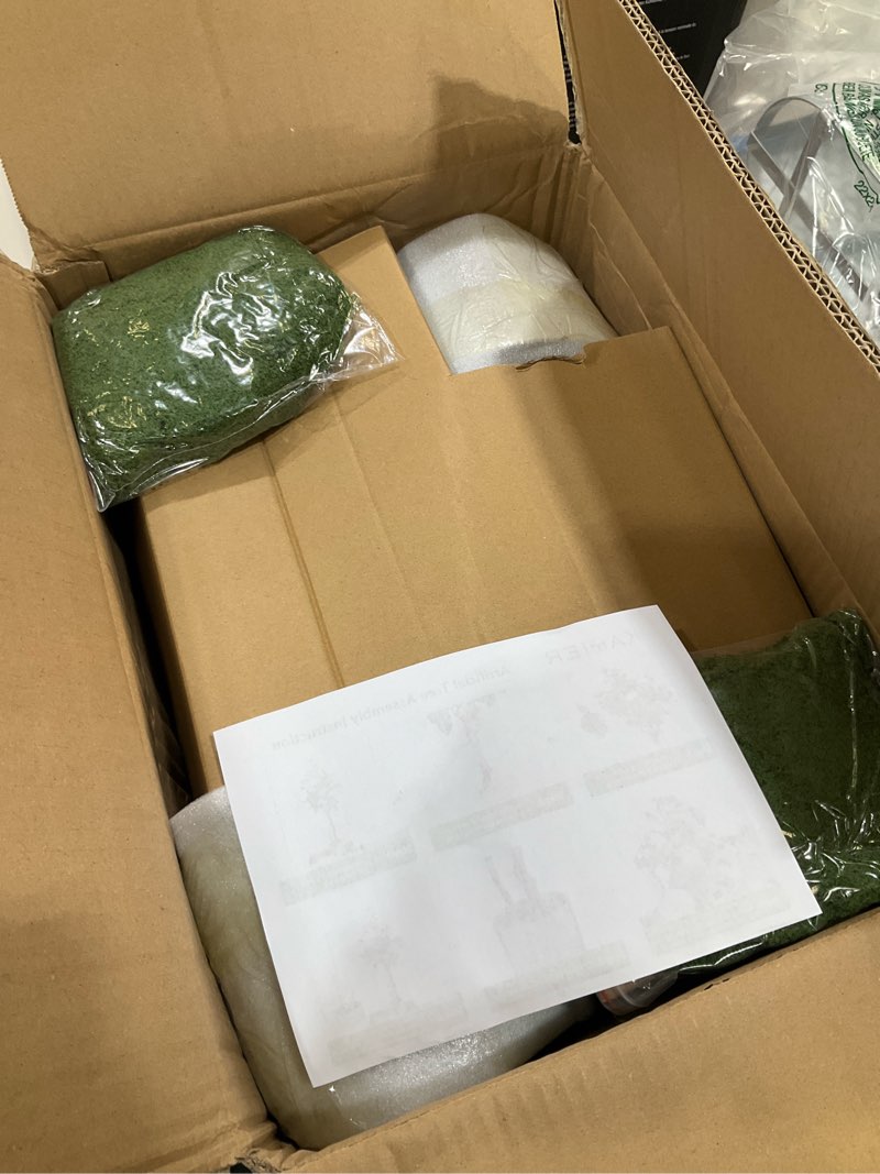 Artificial Camellia Tree 2 Pack, 42'' Faux Camellia Plant in Pot with 24 Blooming Flowers, Fake Gree