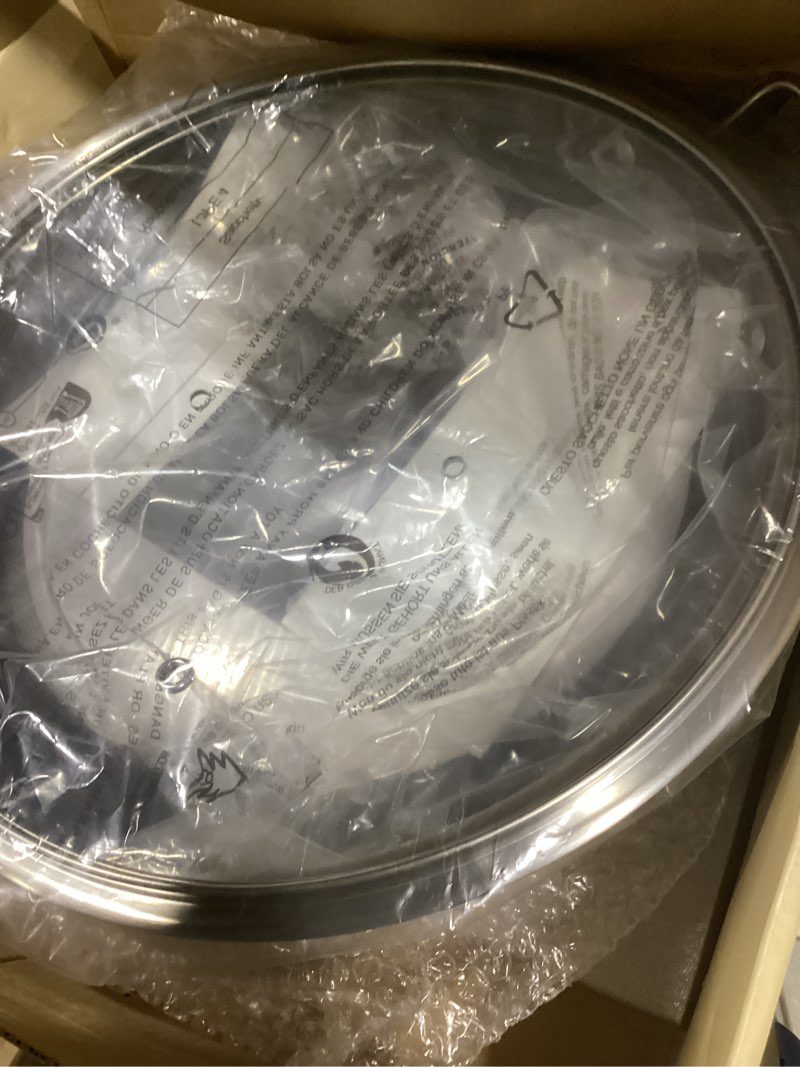 Condition photo showing Good Condition for DELARLO Paella Pan 14 Inch Tri-Ply Stainless Steel Paella Pan with Lid Nonstick Frying Pan, Hybird Induction Large Skillets,Great for Paella Parties Indoors Outdoors,Heavy Duty Style Stainless Steel 14Inch/Hybird