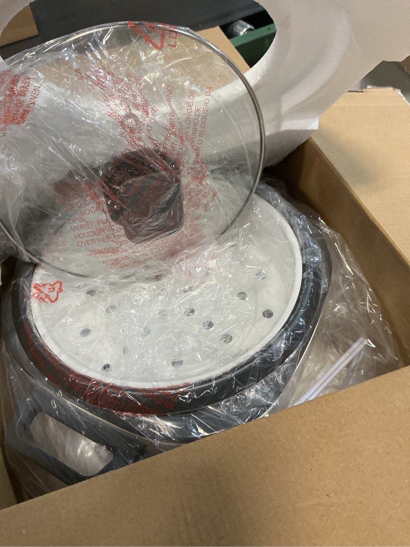 Condition photo showing New/Like New for BLACK+DECKER 16-Cup Rice Cooker, 8-Cup Uncooked Rice, Steaming Basket, Removable Non-Stick Bowl, One Touch, Keep Warm