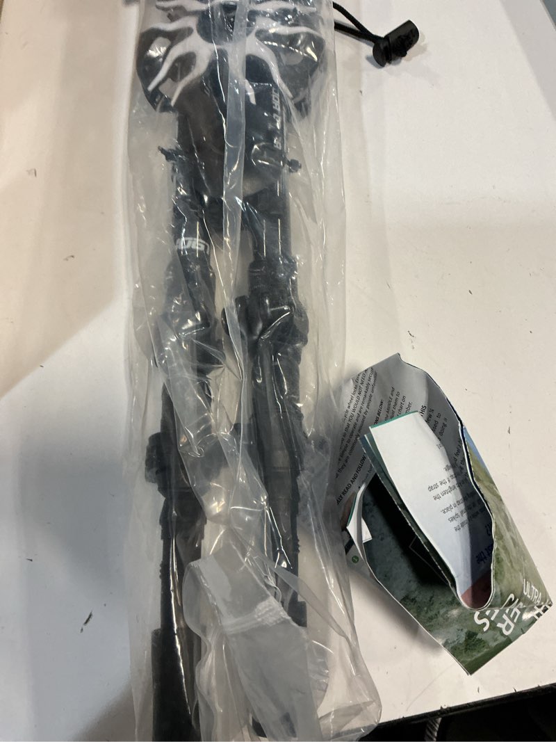 Condition photo showing Good Condition for Foxelli Carbon Fiber Trekking Poles – Lightweight Collapsible Hiking Poles with Cork Grips, Quick Flip Locks & All-Terrain Accessories – Adjustable Height Hiking Sticks for Men & Women Black