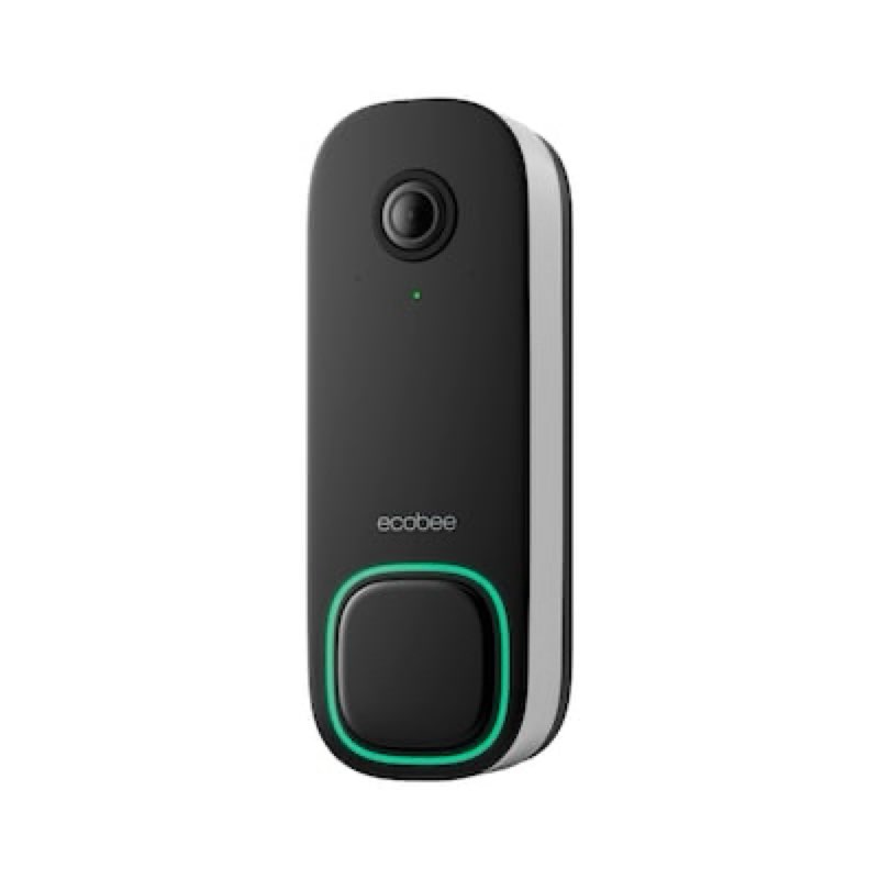 ecobee Smart Video Doorbell Camera (Wired) - with Industry Leading HD Camera, Smart Security, Night 