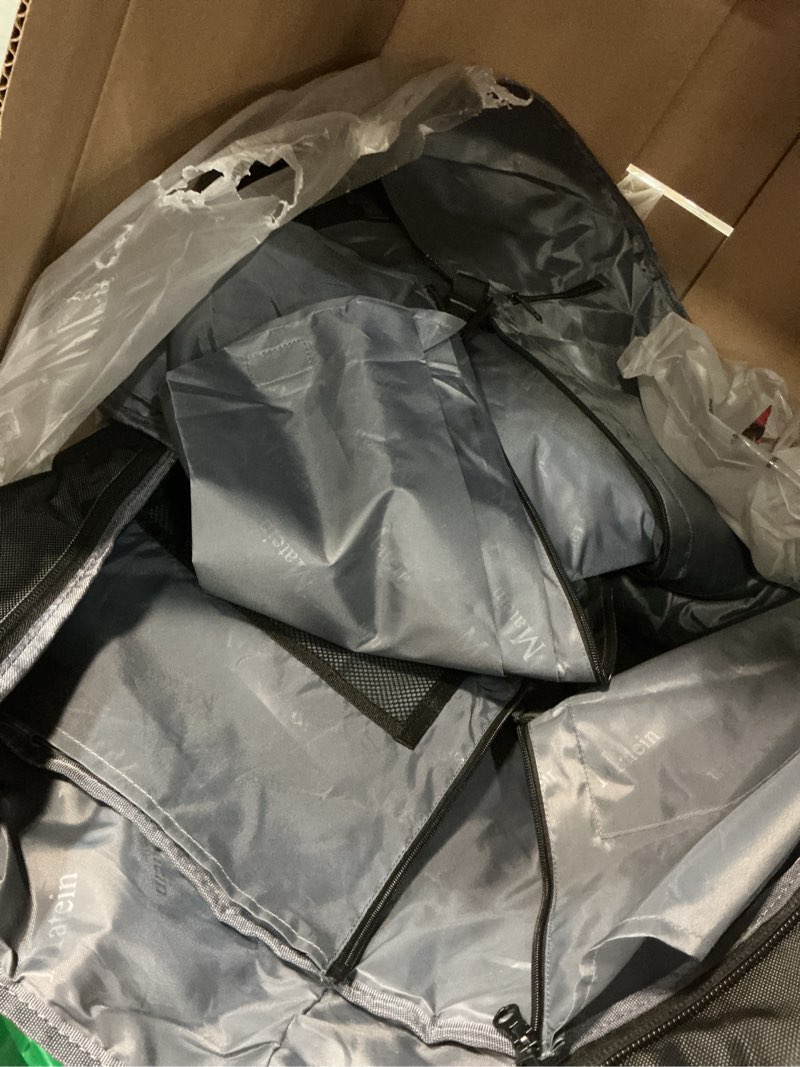 Condition photo showing As Is for matein garment bag for travel, large carry on garment bags with strap for business, waterproof hanging suit luggage bag for men women, wrinkle free suitcase cover for shirts dresses coats, black