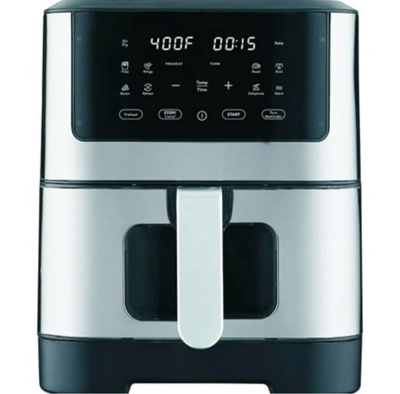 Frigidaire Digital Air Fryer Stainless Steel With Viewing Window  8.5 Quart