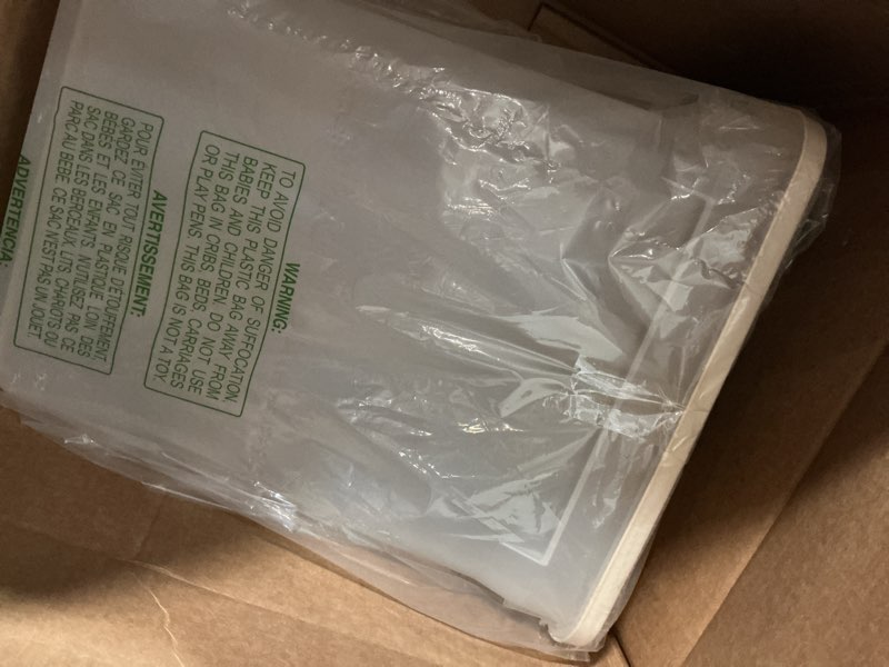 Condition photo showing Good Condition for IRIS USA Dog Food Storage Container 58 lbs, Attachable Wheels, for Dog Cat Birds and other Pets, Food Storage Bin, Keep Fresh, Easy Mobility, BPA Free - Made in the USA, Almond/Clear 58 lbs Almond