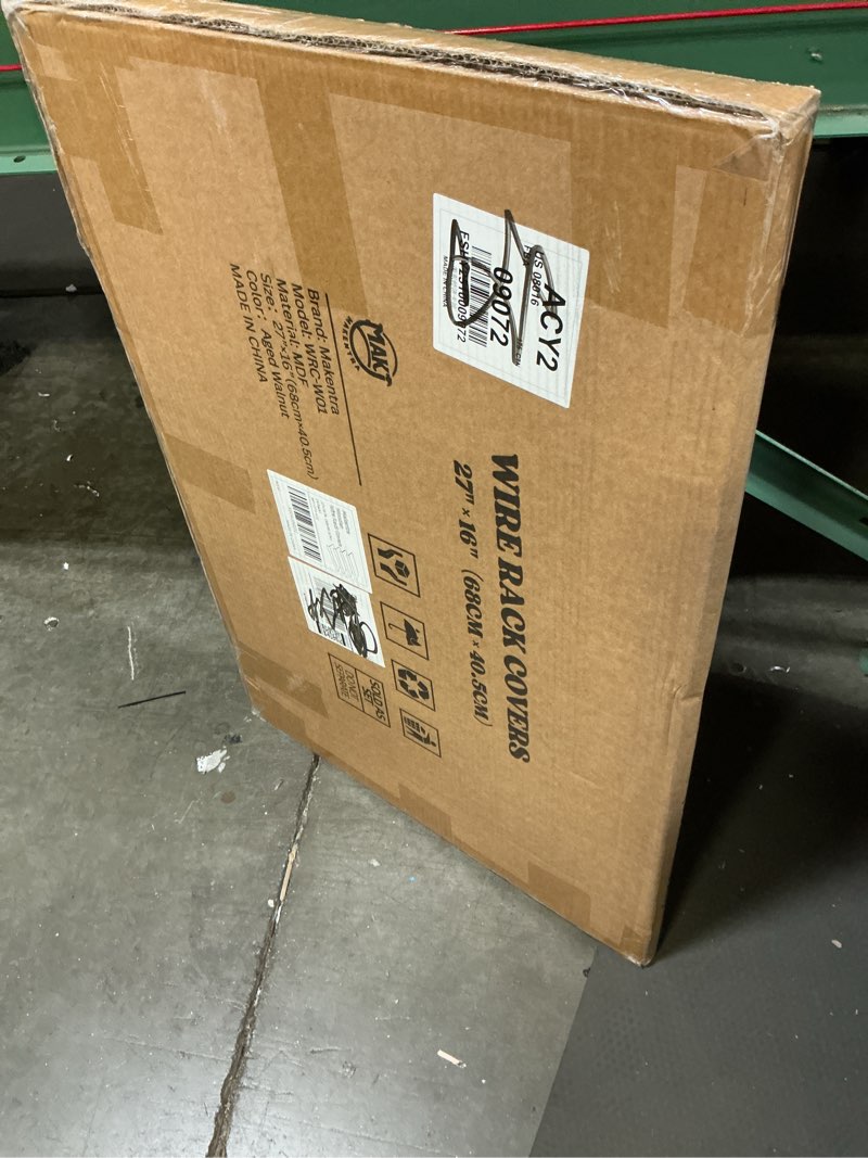 Condition photo showing New/Like New for 4 pcs 27×16 wire shelf cover – engineered wood wire rack covers for shelves, rustic farmhouse style for pantry, closet (4 pcs, 27×16 inch) 27"w × 16"d 4