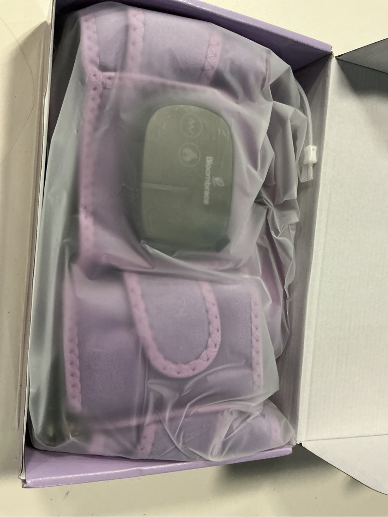 Condition photo showing Good Condition for cordless wearable heating pad with massager for back pain relief, wireless rechargeable portable heat belt for period cramps, postpartum recovery and lower back comfort