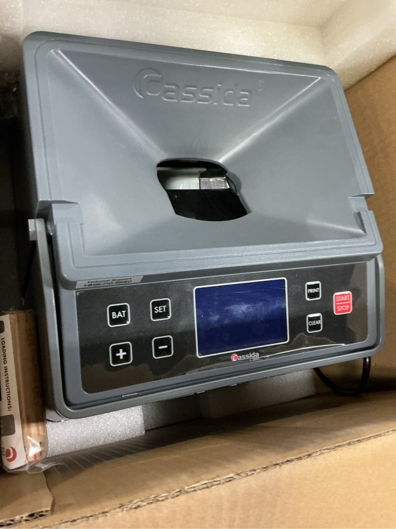 Condition photo showing Good Condition for cassida c300 professional usd coin counter, sorter and wrapper/roller, 300 coins/min, with quickload and printing-compatible,gray c300 - 300 coins/ minute + extra features