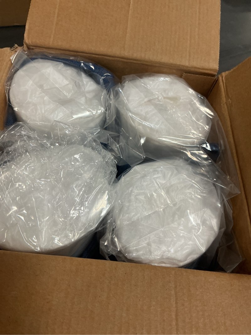 Condition photo showing Good Condition for navy blue winsor chair cushions with ties, dining kitchen chair seat pads non slip removable washable cover 17"x16" set of 4 navy blue 4