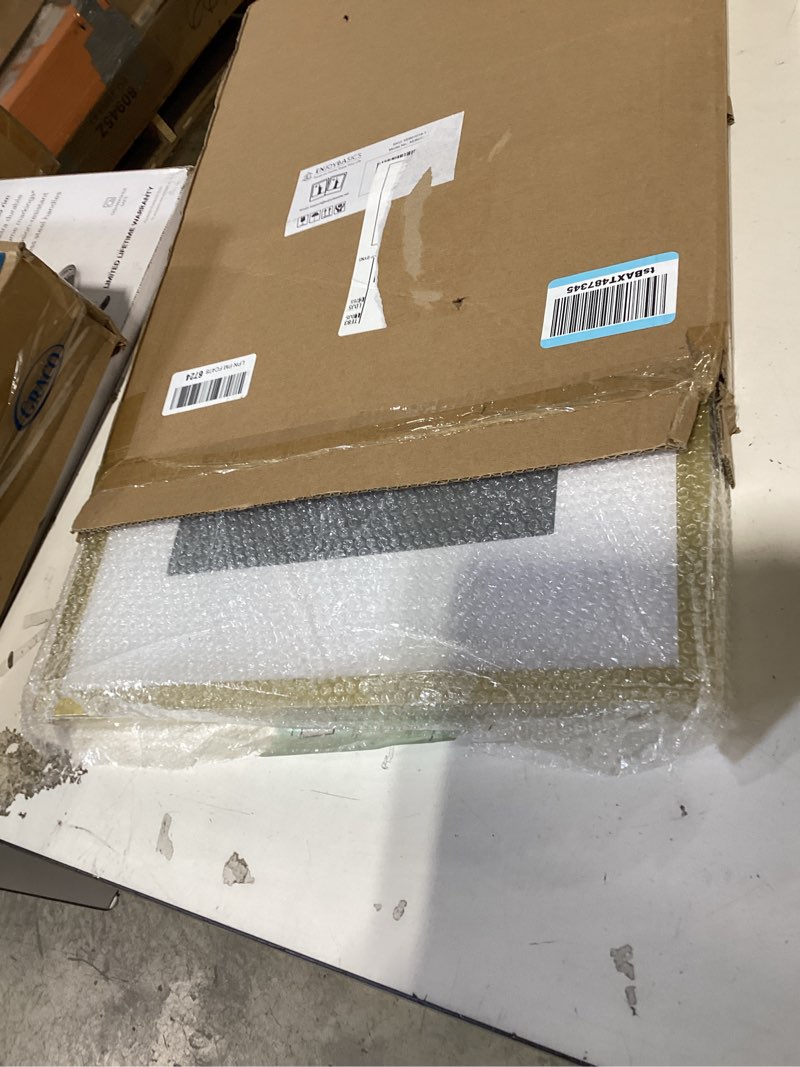 Condition photo showing New/Like New for enjoybasics 16x20 picture frame, display poster 11x14 with mat or 16 x 20 without mat, wall gallery photo frames, gold, 2 pack gold 16x20