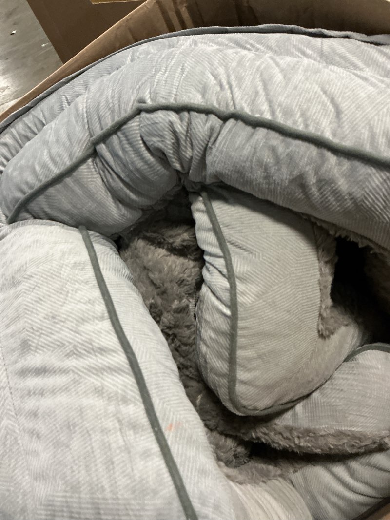 Condition photo showing item condition for INVENHO Orthopedic Dog Beds Large Sized, XL Washable Dog Sofa with Egg-Crate Foam, Waterproof Lining and Non-Skid Bottom XL (42"x 32"x 6.5") Grey