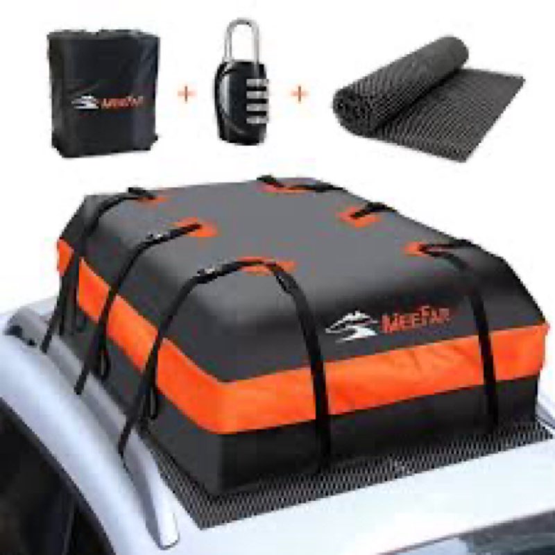 ( similar incomplete) MeeFar Universal Roof Top Cargo Carrier 15 OR 20 Cubic Feet Waterproof Bag Luggage Holder for All Car SUV with/without Rack