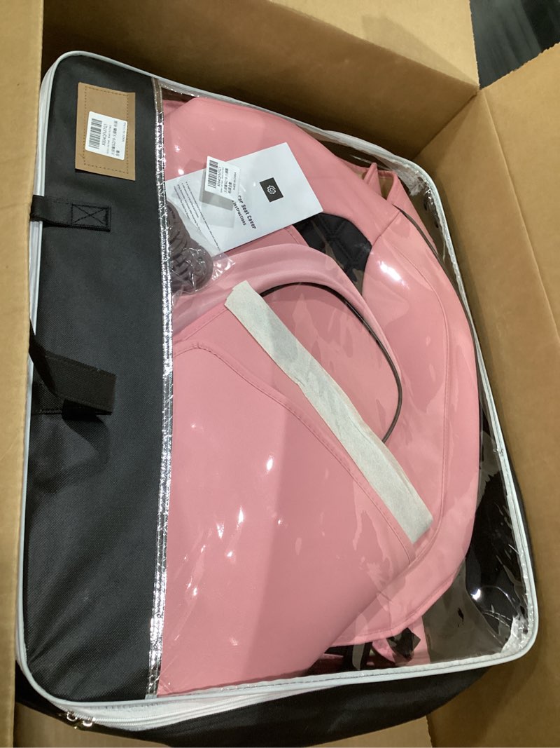 Condition photo showing Good Condition for Car Seat Covers, Luxury Faux Leather Waterproof Non-Slip Seat Protector Universal Fit for Most Cars SUVs Trucks Pick-ups,Car Interior Accessories (Pink Black, Full Set) Pink Black Full Set