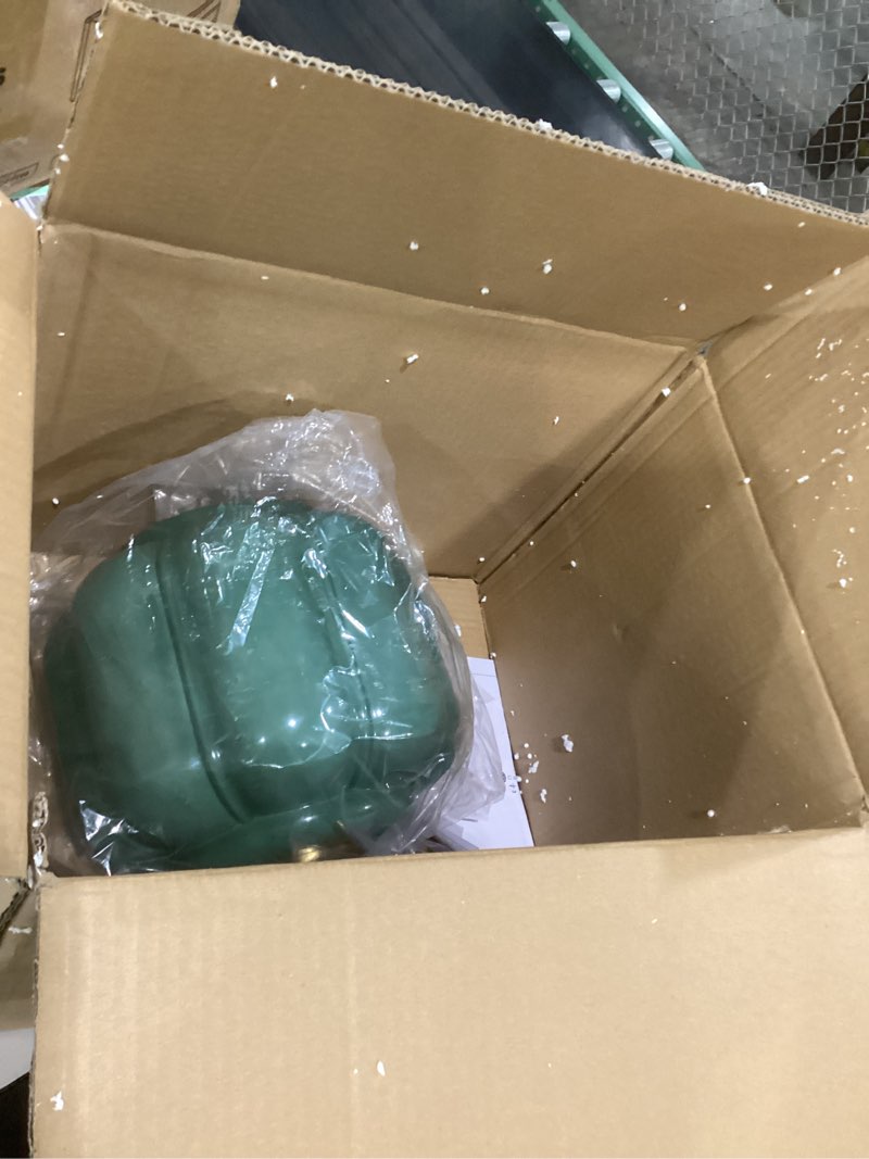 Condition photo showing New/Like New for milk glass ceiling light fixture - antique brass semi flush mount pendant light for kitchen, hallway, and bedroom (green, 9 inch) green 9 inch