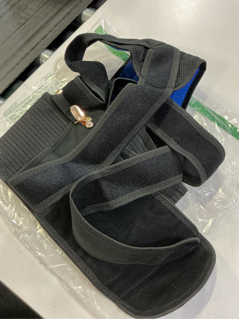 Condition photo showing As Is for upgraded posture corrector back brace for men and women, new version lumbar support for posture improving and pain relief, full back support for neck, shoulder, waist pain xl