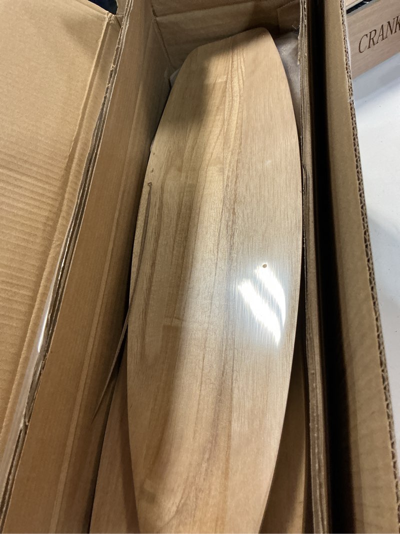 Condition photo showing New/Like New for sofucor ceiling fan with lights, 52 inch mordern wood ceiling fan with remote for indoor farmhouse bedroom living room outdoor patio porch, reversible dc motor, noiseless