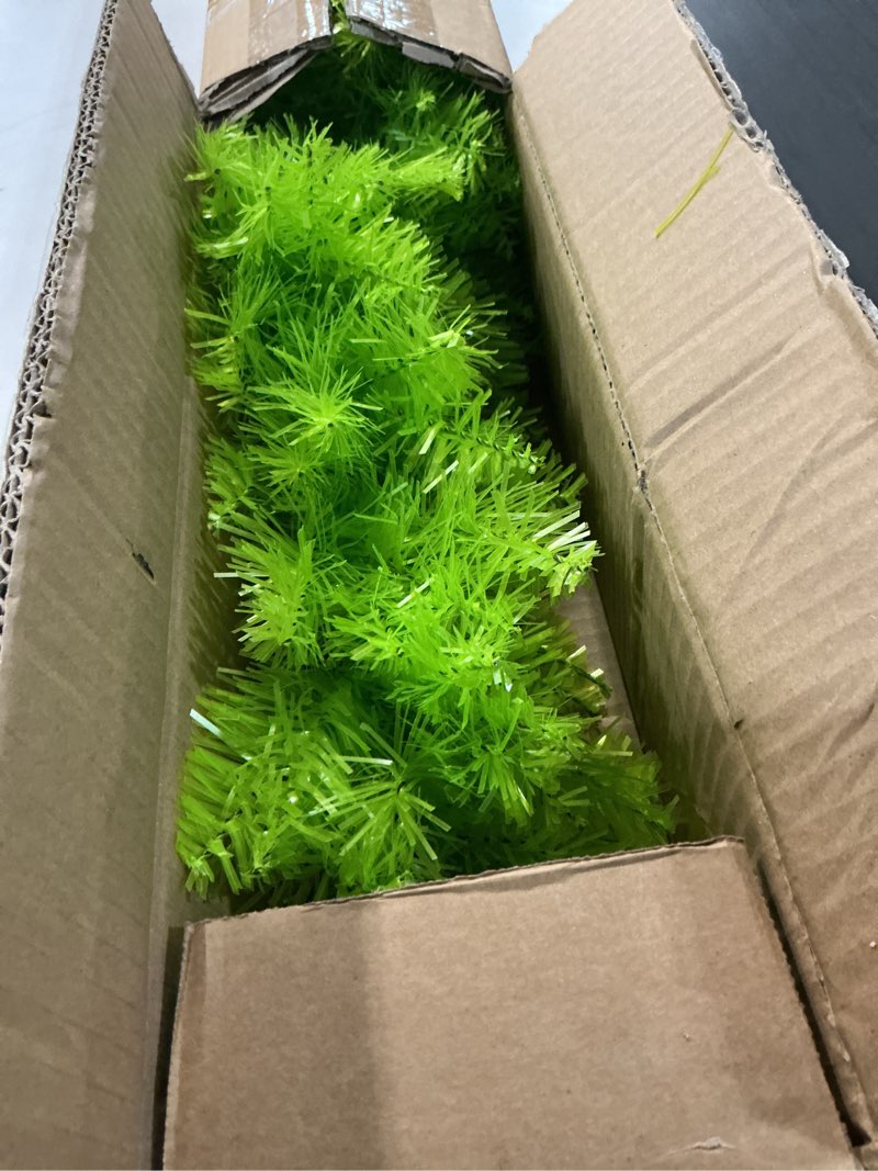 Condition photo showing As Is for 3 FT Wall Christmas Tree, Lime Green Half Christmas Tree Hanging, DIY 1/2 Chrismas Tree for Window with Lights, Ornaments and Hooks, Bendable Hainging Xmas Tree for Door, Pet Owners Xmas Decor Lime Green 3ft