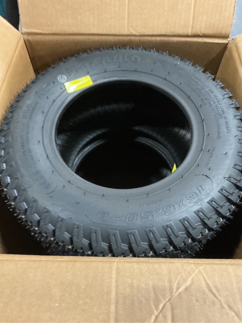 Condition photo showing Good Condition for maxauto 2 pcs 16x6.50-8 lawn mower tire for garden tractors riding mowers, 4pr, tubeless