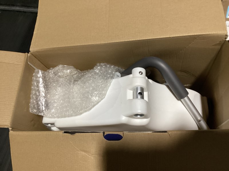 Condition photo showing Good Condition for Drive Medical 2-in-1 Raised Toilet Seat with Removable Padded Arms - Elevated Bathroom Safety Support - Secure Locking Attachment - Easy Height Assistance - Durable Plastic Construction Standard