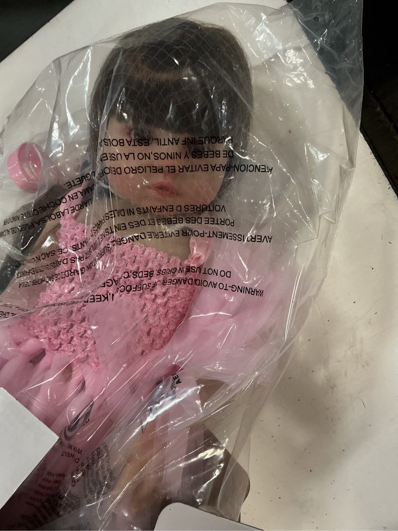 Condition photo showing Good Condition for scom lifelike reborn dolls girl -20 inch realistic baby doll newborn baby dolls?lifelike baby doll silicone toddler clothes gift set for age 3+ pink