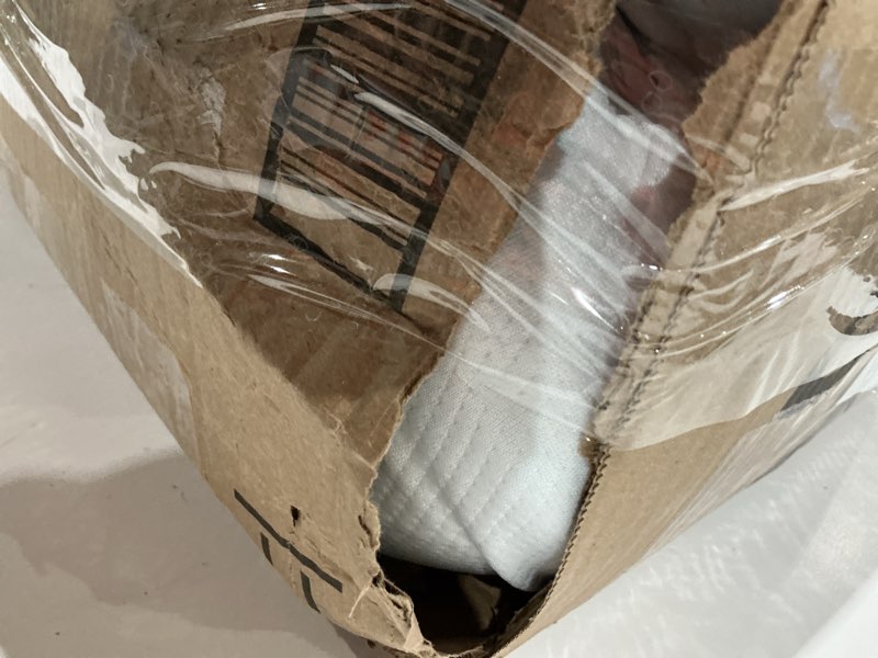 Condition photo showing Good Condition for lash bed foam topper for massage, 73x24x2 inch white memory foam, removable cover, non-slip elastic bands