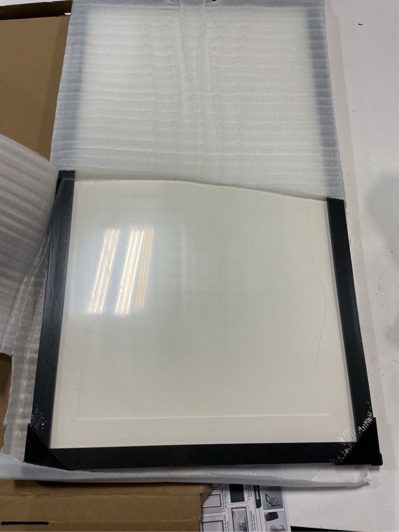Condition photo showing New/Like New for lavie home 11x22 newspaper frame without mat, black frame with high definition plexiglass, fits 11x22 inch newspaper, assorted media cover frame?1 pack? 11x22 black