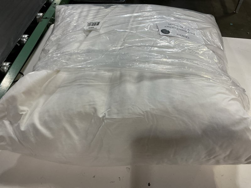 Condition photo showing Good Condition for premium feather pillow insert (1 piece), 26x26, no color