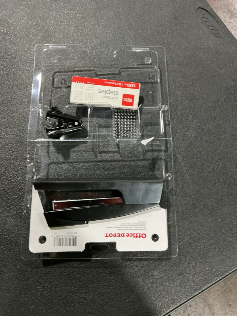 Condition photo showing Good Condition for office depot premium full-strip stapler combo with staples and remover  black  0