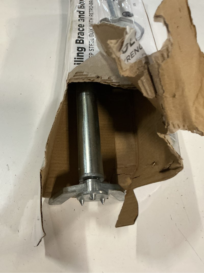 Condition photo showing As Is for hubbell wiring 160680 rnd fan box with ow brkt;1-.5d 936