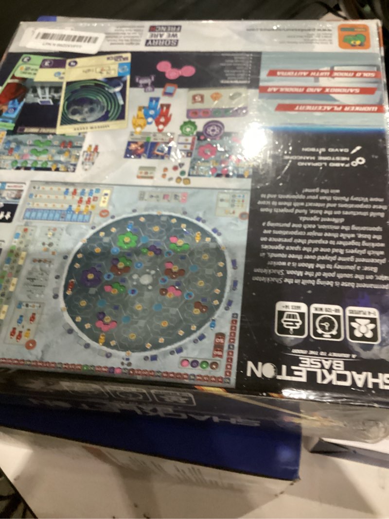 Condition photo showing Good Condition for shackleton base: a journey to the moon board game - sci-fi strategy game of space exploration, fun for family, kids & adults, ages 14+, 1-4 players, 60-120 minute playtime