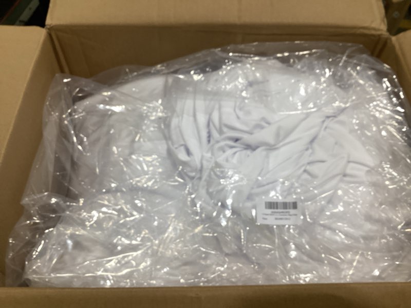 Condition photo showing Good Condition for 12 panels 5ft(w) x 20ft(h) white ceiling drapes for wedding parties – 20 ft extra long thick polyester wrinkle-free drapery tent decor decorations for birthday party ceremony stage swag 60"w x 240"l (pack of 12) white