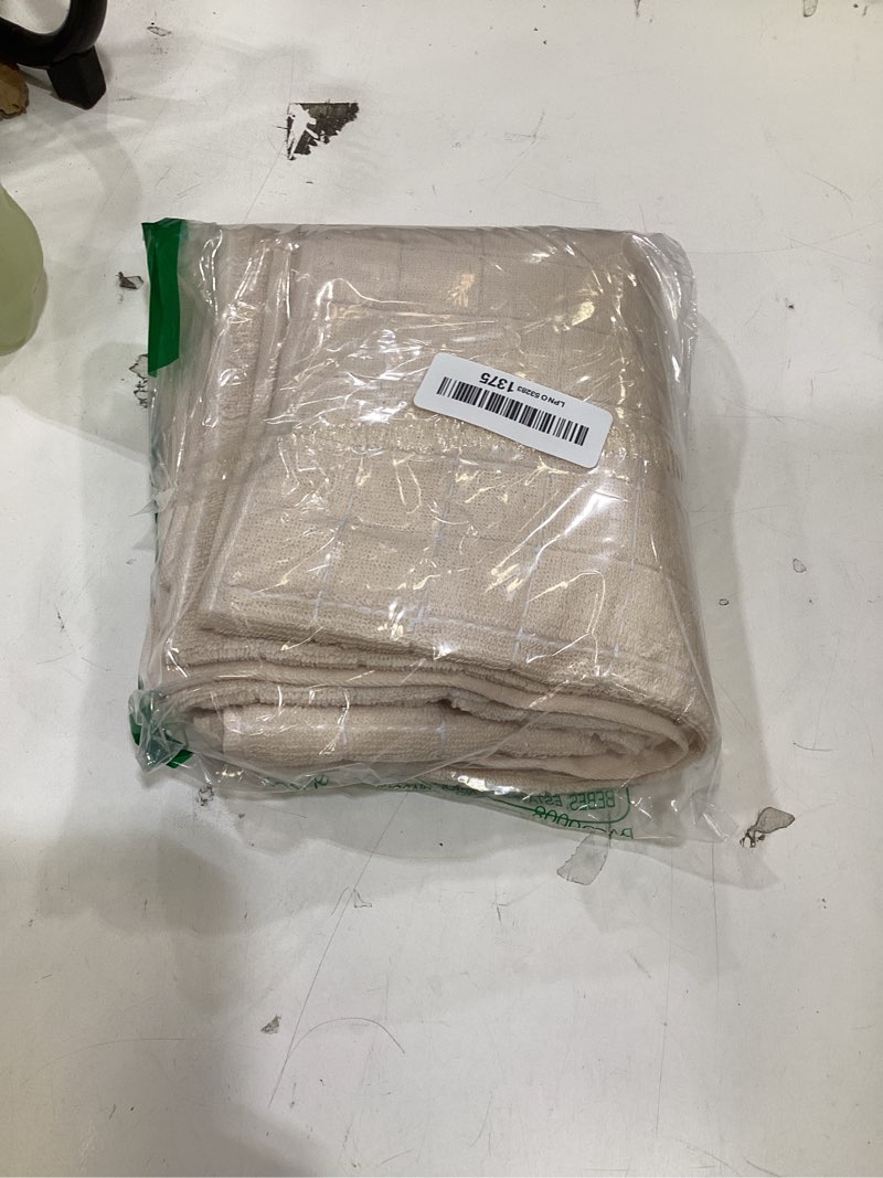 Condition photo showing New/Like New for homaxy 100% cotton terry kitchen towels(beige, 13 x 28 inches), checkered designed, soft and super absorbent dish towels, 4 pack beige 13 x 28 - 4 pack