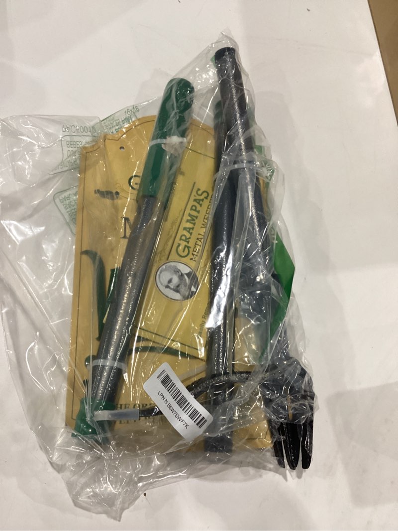 Condition photo showing Good Condition for grampa's metal weeder - stand up weed puller tool with steel long handle - made with all steel handle & 4-claw steel head - easily remove weeds without bending, pulling, or kneeling (green)