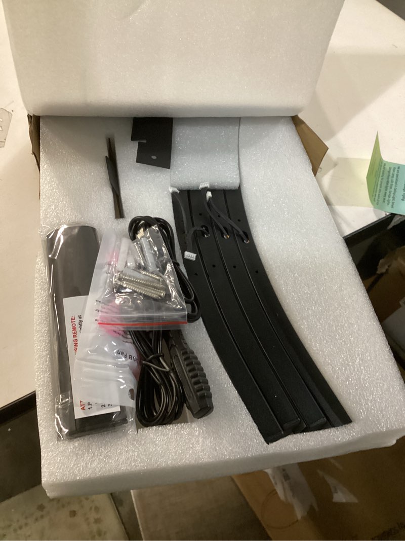 Condition photo showing New/Like New for hunhun Battery Operated Wall Sconces Set of Two, Wireless Wall Sconce with Remote Control, Black Rechargeable Sconces 3000K-6500K, RGB Dimmable Wall Lights for Living Room, Hallway, Bedroom (2 Pack) Black 40 inch 2 pack