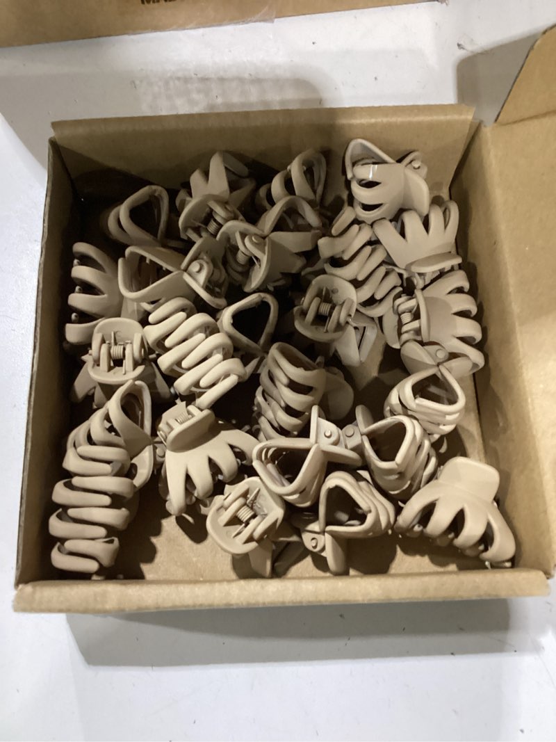 Condition photo showing Good Condition for cobahom 24 pack small hair claw clips 1.2 inch matte hair clips for thin hair no-slip mini hair clips hair styling accessories for women and girls (matte apricot) 24 matte apricot