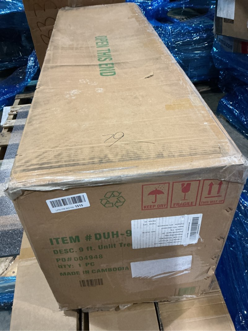 Condition photo showing New/Like New for National Tree Company 9 ft Unlit Dunhill Fir Full Artificial Christmas Tree, 4,026 Tips, Includes Stand, Green 8ft 11in Tree