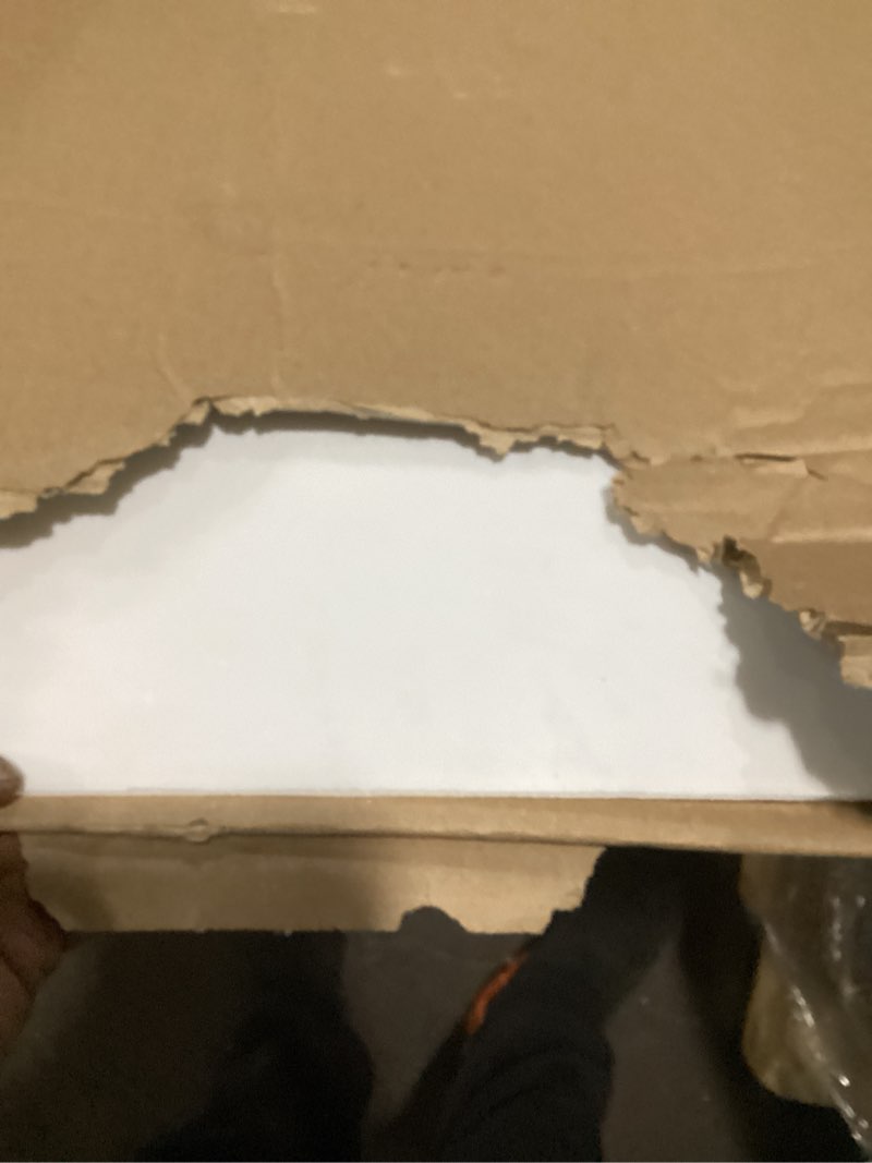 Condition photo showing As Is for falken design clear acrylic sheets - 28" x 28" x 1/12" - 1/12" thick plexiglass sheets for diy projects, picture frames, and sign displays - versatile, durable & shatterproof plastic sheet