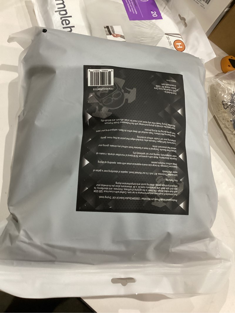 Condition photo showing Good Condition for Professional Extra Large Microfiber Car Drying Towel | 1200 GSM Ultra-Absorbent | 24"x36" Detailing Cloth | Cars, Trucks & SUVs | Safe on Wax, Glass & Ceramic Finishes