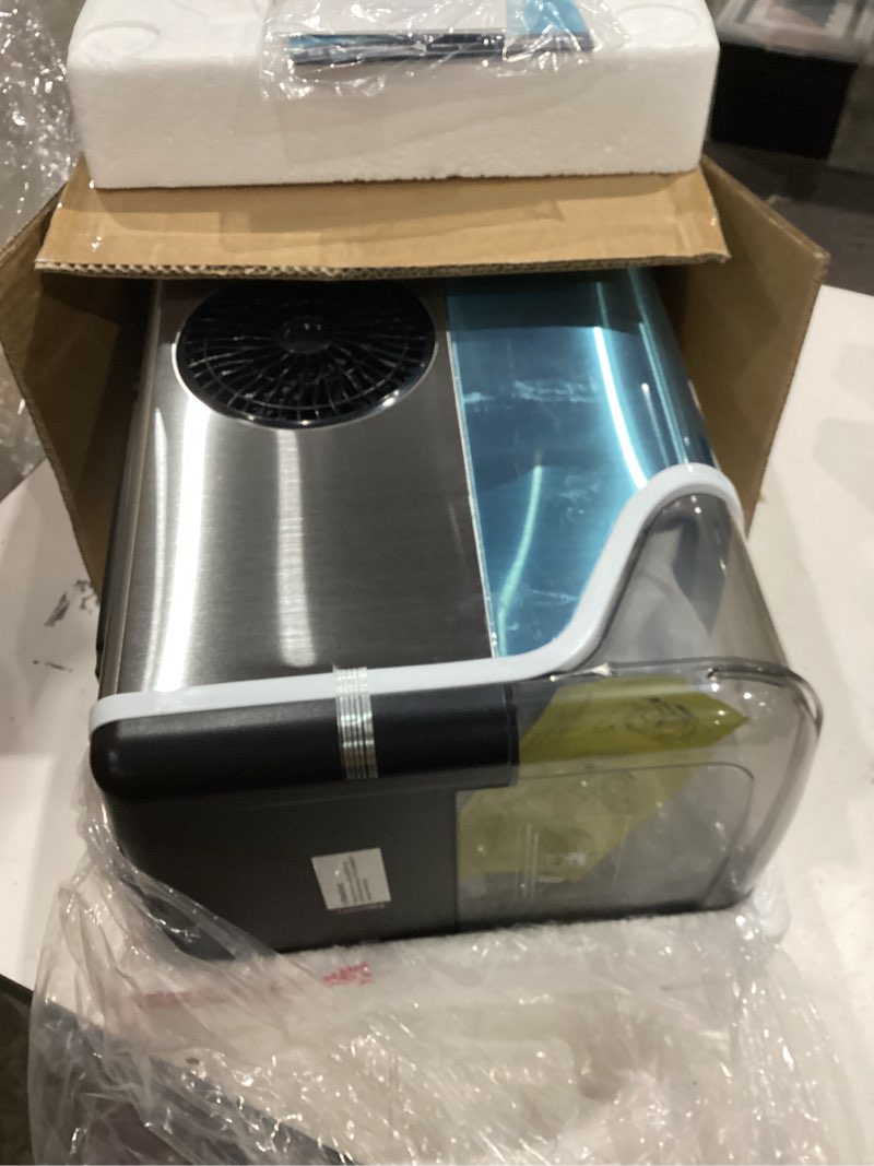 Condition photo showing Good Condition for simzlife 35lbs/24h nugget ice maker countertop,portable ice maker machine with auto-cleaning, silver