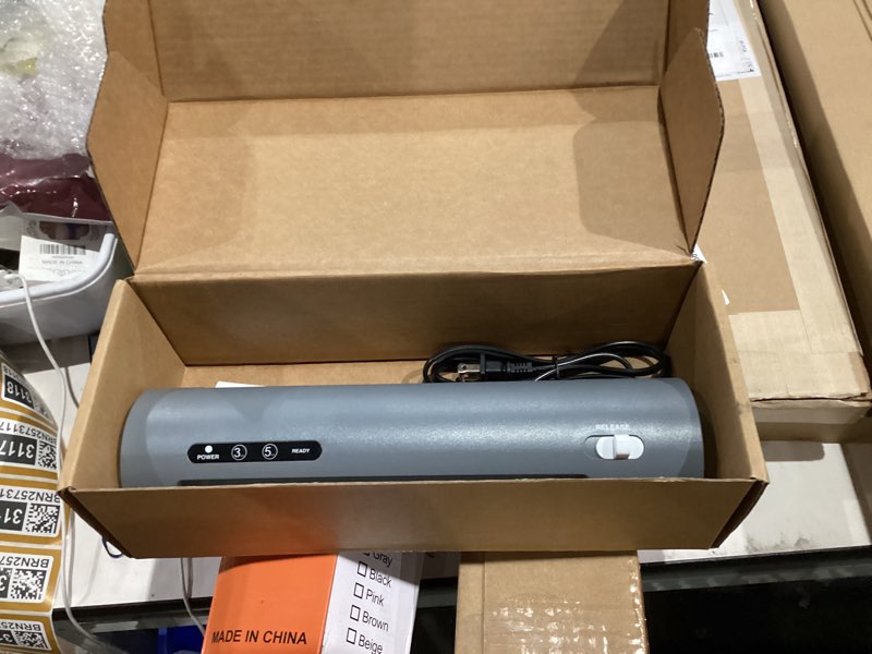 Condition photo showing As Is for Scotch Thermal Laminator, 2 Roller System for a Professional Finish, Use for Home, Office or School, Suitable for use with Photos (TL901X) Laminating Machine