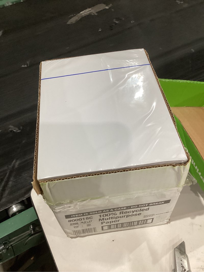 Condition photo showing Good Condition for PrintWorks Professional 3 2/3" Horizontal Perforated Paper 8.5” x 11” - Perfect For W-2, 1099, & Statement Use - Made in the USA - 2500 Sheets - 20 lb - Printer Compatible - White (04124C) 2500 Sheets 3 2/3" Perf 20 lb