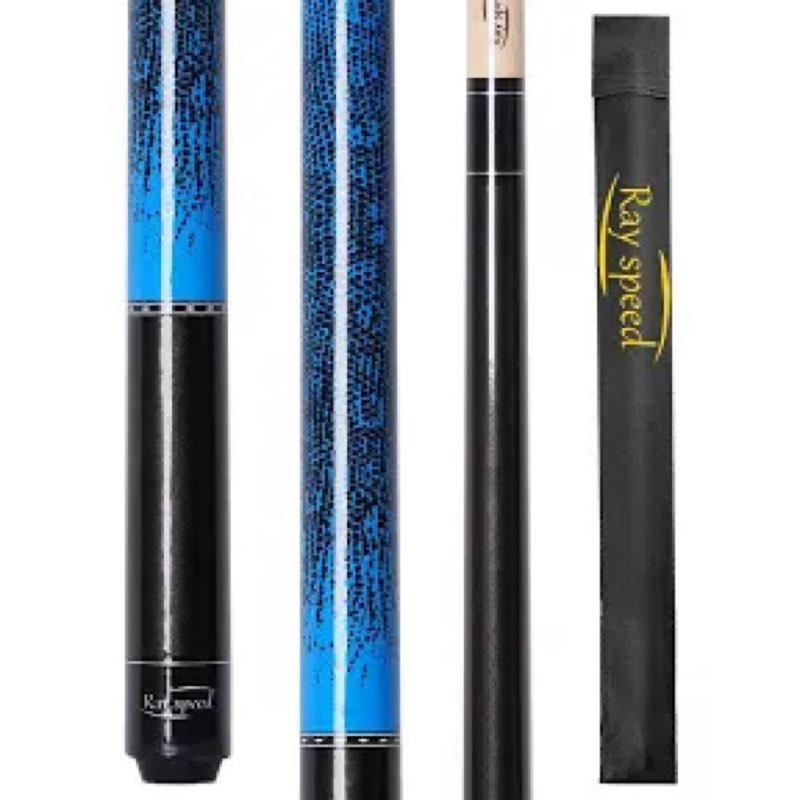 Ray speed Pool Cue Stick with 3D Printed Grip & 13mm Tip - Perfect for Precision Play, Low Deflectio