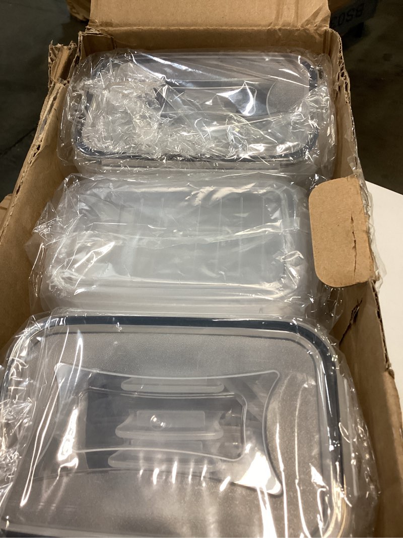 Condition photo showing Good Condition for PRAKI Airtight Food Storage Containers Set with Lids - 24 PCS, BPA Free Kitchen and Pantry Organization, Plastic Leak-proof Canisters for Cereal Flour & Sugar - Labels & Marker Black