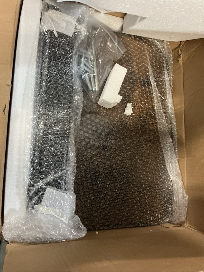 Condition photo showing Good Condition for Kitstorack TV Tray Table, Adjustable Height & Flip-Top & Rounded Metal Corners, Snack Table for Couch, Sofa, Bed, Chair, Living Room, C Shaped End Side Table for Eating, Dinner or Laptop, Small Spaces Brown Standard