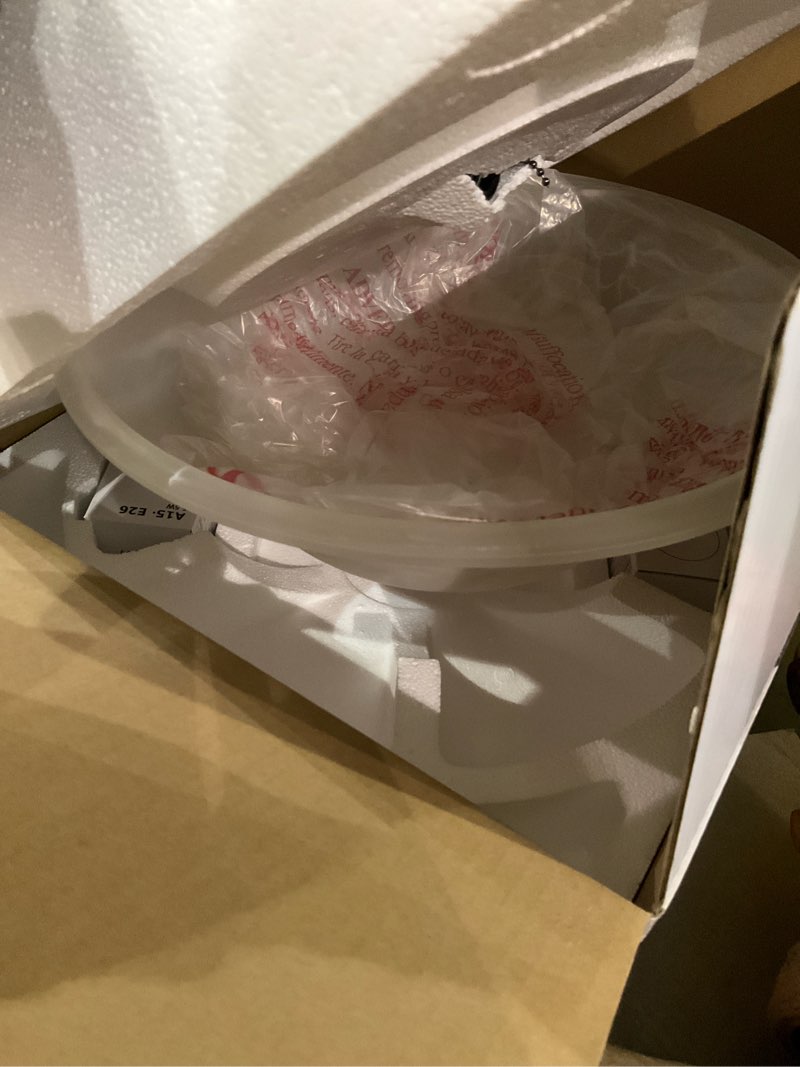 Condition photo showing As Is for harbor breeze 11-in 2 -light multiple colors/finishes led ceiling fan light kit