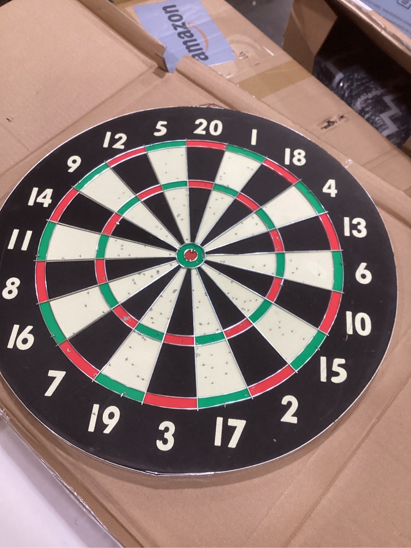 Condition photo showing Good Condition for franklin sports professional dartboard - 18" regulation size wire dartboard