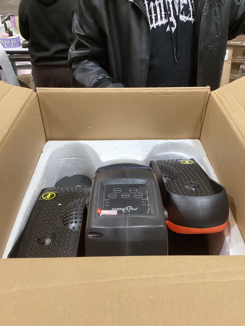 Condition photo showing Good Condition for Under Desk Elliptical Machine, Electric Elliptical Leg Exerciser for Seniors with 12 Adjustable, Portable Quiet Elliptical Exercise Machine, Seated Pedal Exerciser with Remote Control