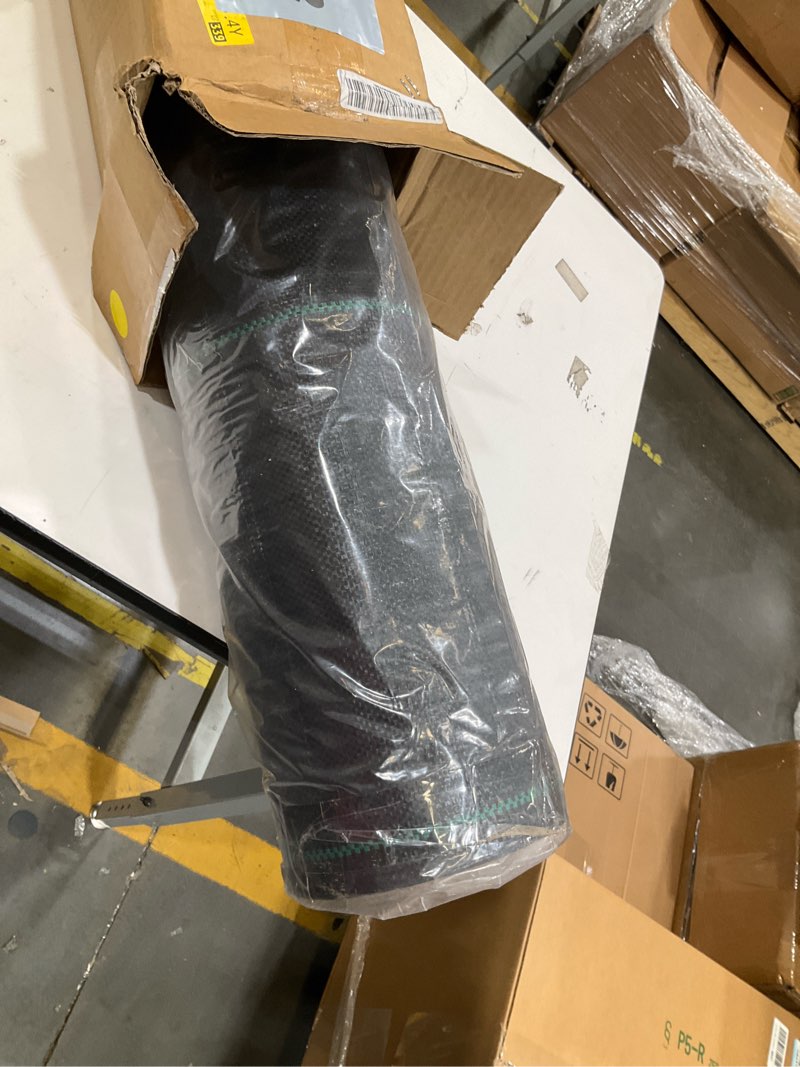 Condition photo showing Good Condition for land guard 4ft x 300ft weed barrier fabric heavy dusty, ground cover, weed mat, woven landscape fabric for garden, lawn and outdoor project 4ft×300ft black