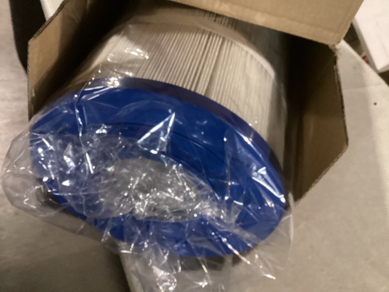 Condition photo showing New/Like New for similar to photo) 200 sq/ft pool cartridge filter for in-ground swimming pool and spa pool filter system for pools up to 72,000 gallons, black 200 sf for pools up to 72000 gallons