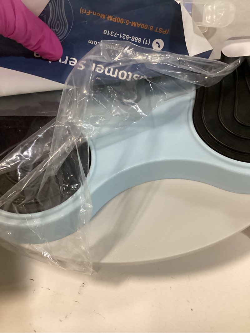 Condition photo showing Good Condition for EMS Foot Massager for Neuropathy,NMES Foot Circulation Stimulator for Pain Relief, Plantar Fasciitis & Muscle Recovery,TENS Unit Muscle Stimulator with 4 Electrode Pads,12 Modes 20 Intensities Sky Blue